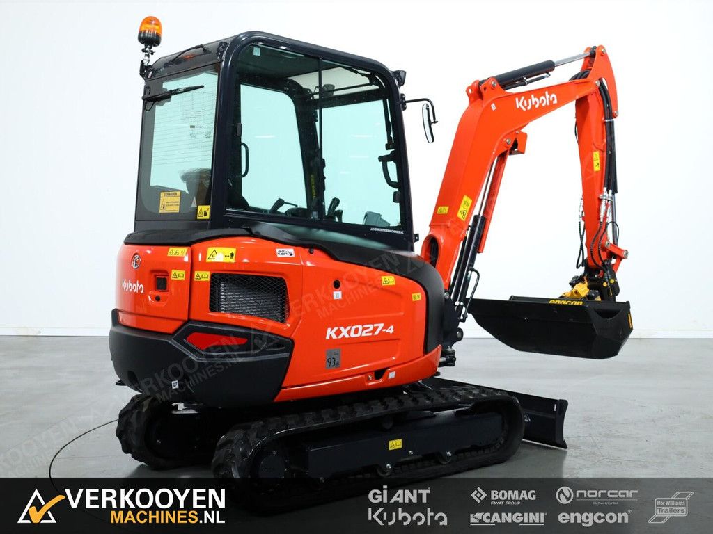 2026 Kubota KX027-4 Hi Spec + Engcon EC02 S30-S30 afneembaar ADV1296