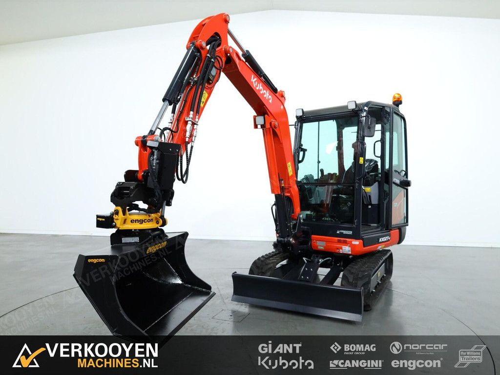 2026 Kubota KX027-4 Hi Spec + Engcon EC02 S30-S30 afneembaar ADV1296