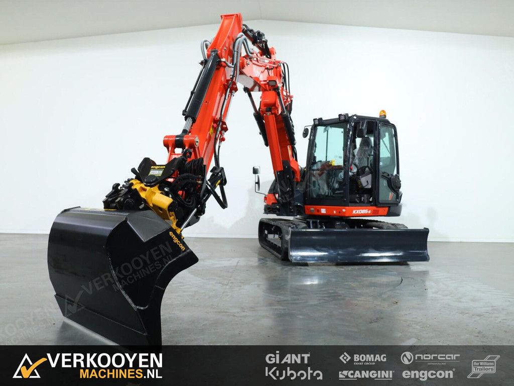 2026 Kubota KX085-5 2PC + Engcon EC209 S45 ADV1314