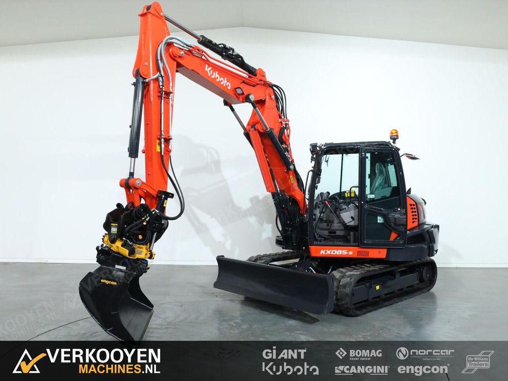 2026 Kubota KX085-5 2PC + Engcon EC209 S45 ADV1314