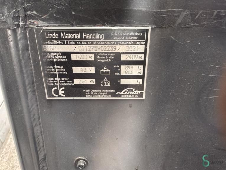 Forklifts Electric Linde E16P 2021