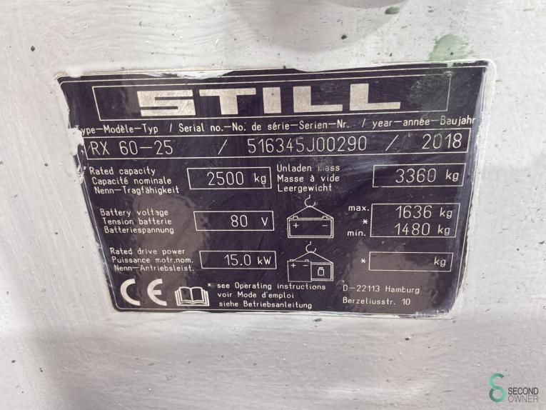 Forklifts Electric Still RX60-25 2018 3+4th Valve