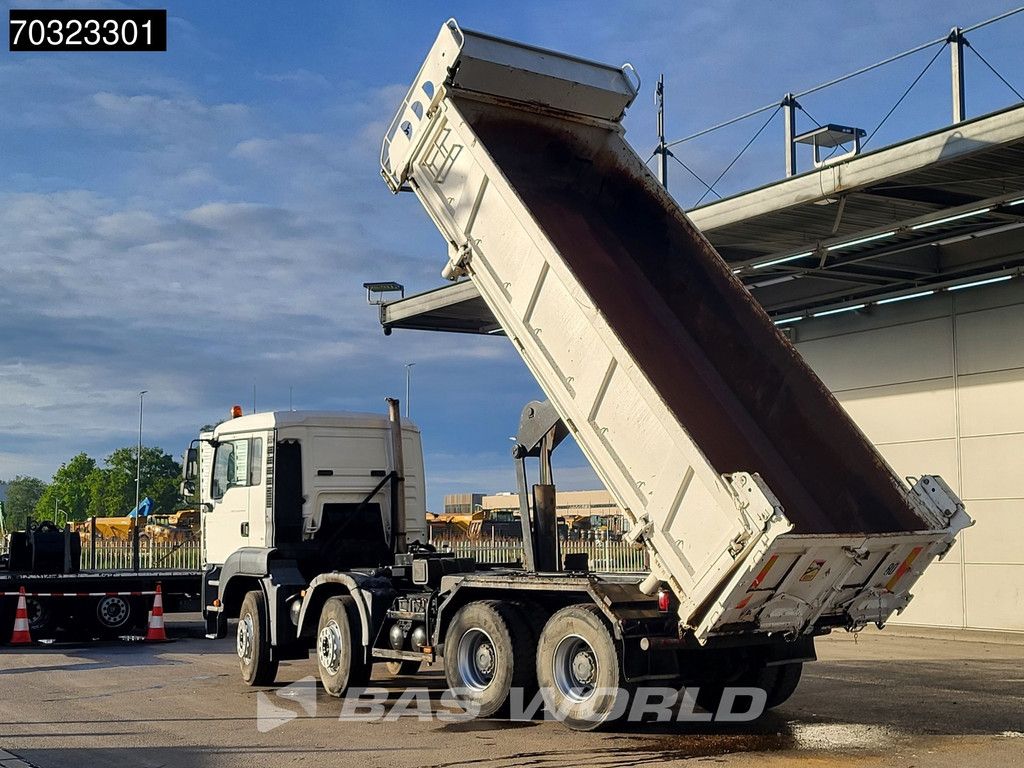 MAN TGA 35.440 8X4 12m3 tipper Steel suspension Manual Retarder Euro 4