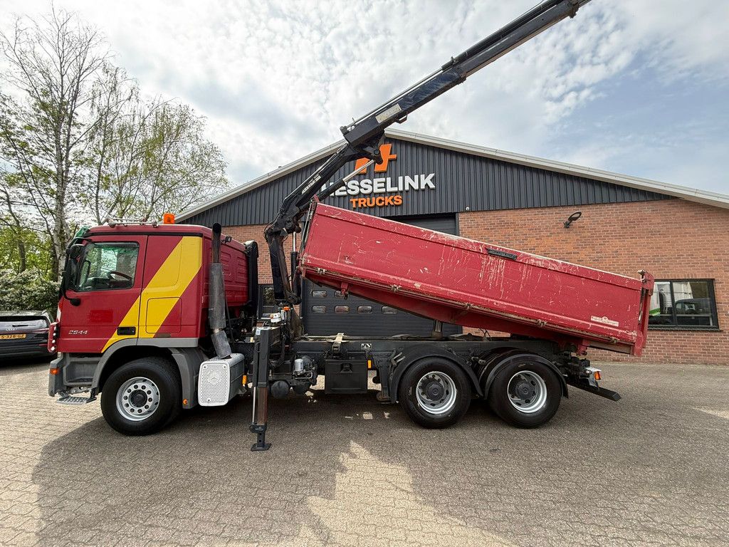 Mercedes-Benz 2644 L 6X4 3 Zijden kipper + MKG Kraan/Crane