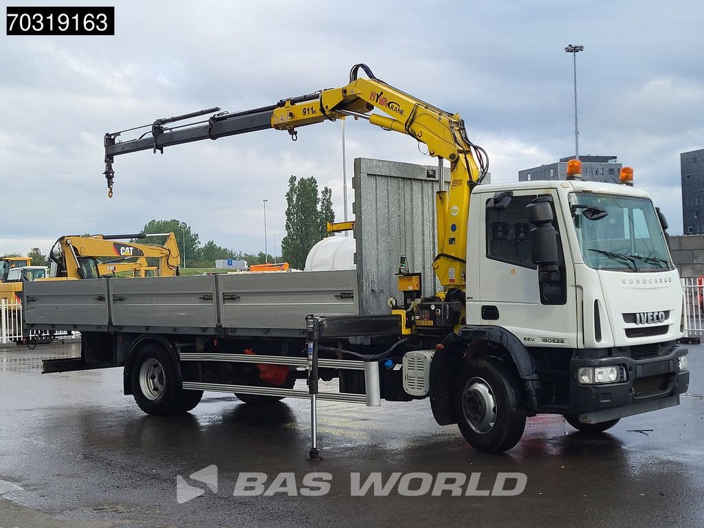 Iveco Eurocargo 160E280 4X2 Hyva V911 3S Crane Kran 750cm box Manual Euro 5
