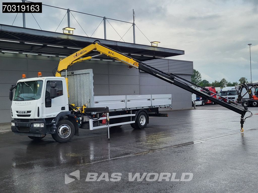 Iveco Eurocargo 160E280 4X2 Hyva V911 3S Crane Kran 750cm box Manual Euro 5