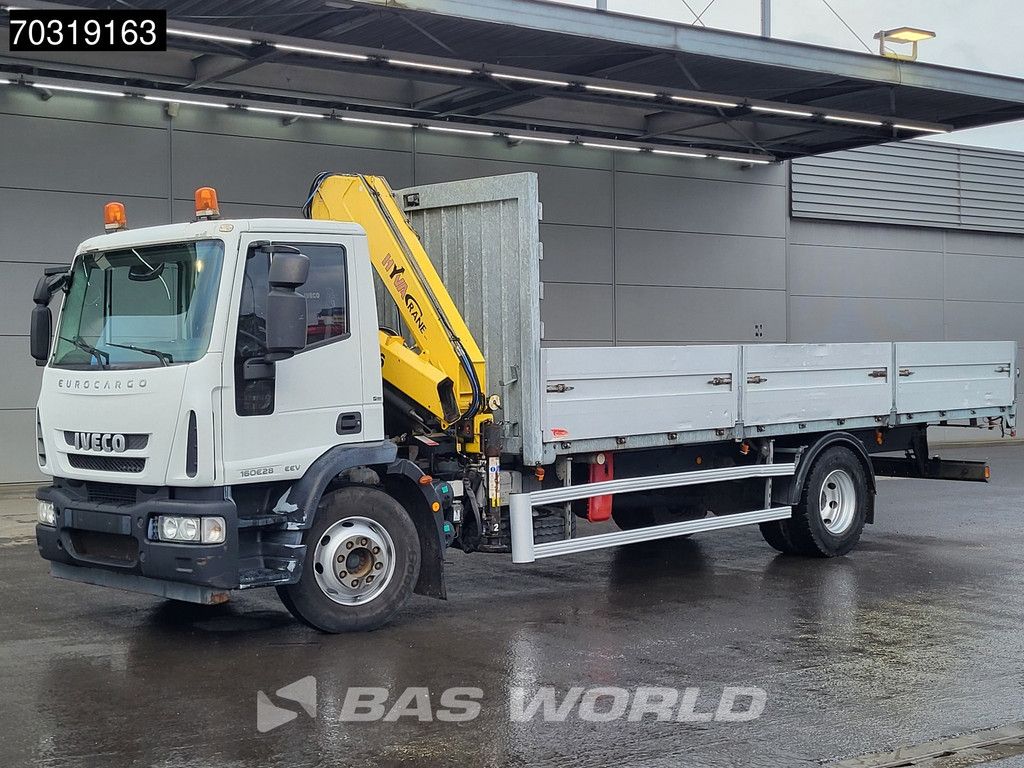 Iveco Eurocargo 160E280 4X2 Hyva V911 3S Crane Kran 750cm box Manual Euro 5