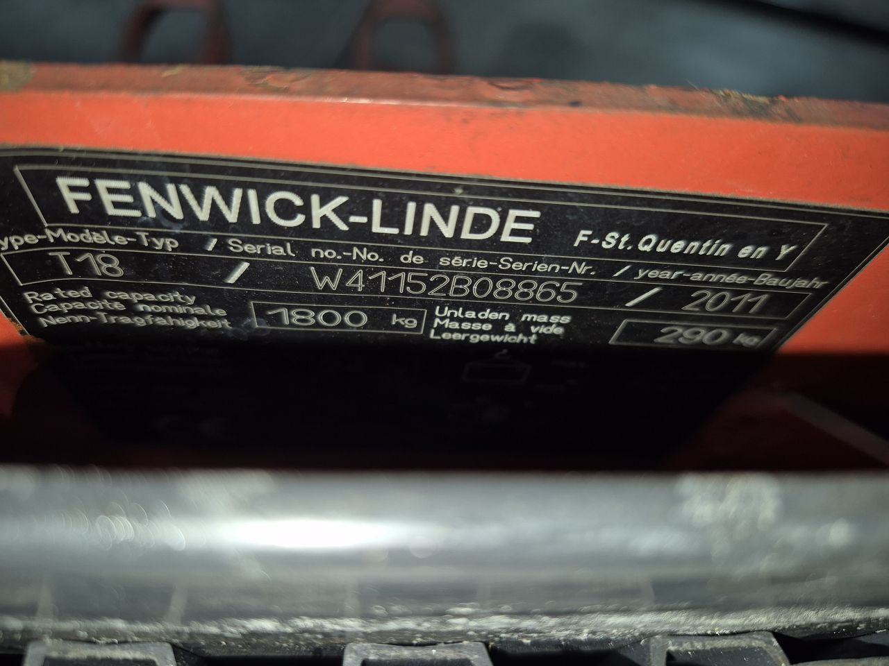 Linde T18 bj 2011 2585 uur accu bj 2018