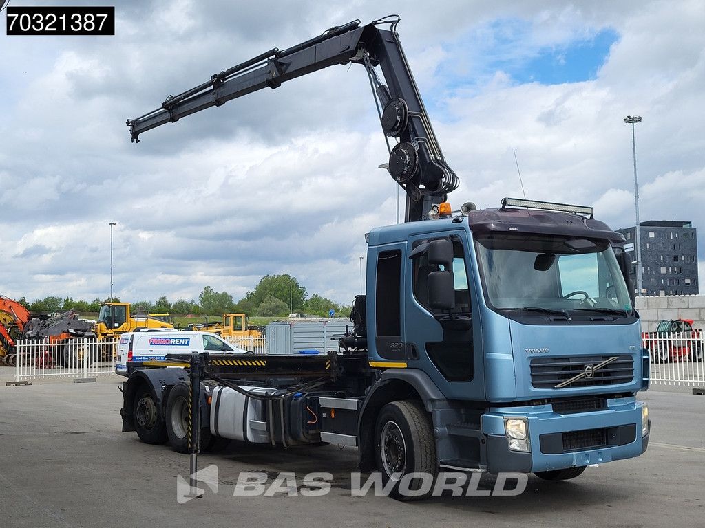 Volvo FE 320 4X2 HIAB 144 E-3 HIDUO Crane 20tons cable system Full air suspension Lift Axle