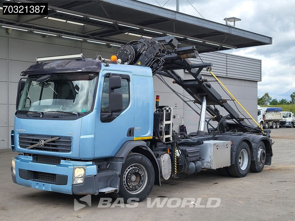 Volvo FE 320 4X2 HIAB 144 E-3 HIDUO Crane 20tons cable system Full air suspension Lift Axle