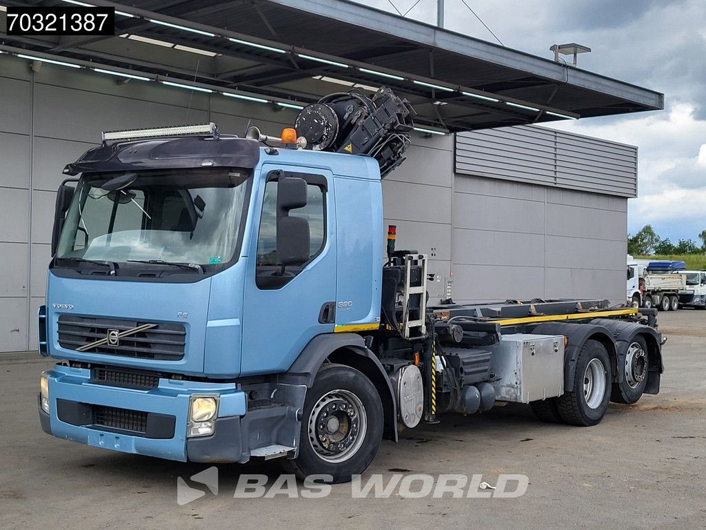Volvo FE 320 4X2 HIAB 144 E-3 HIDUO Crane 20tons cable system Full air suspension Lift Axle