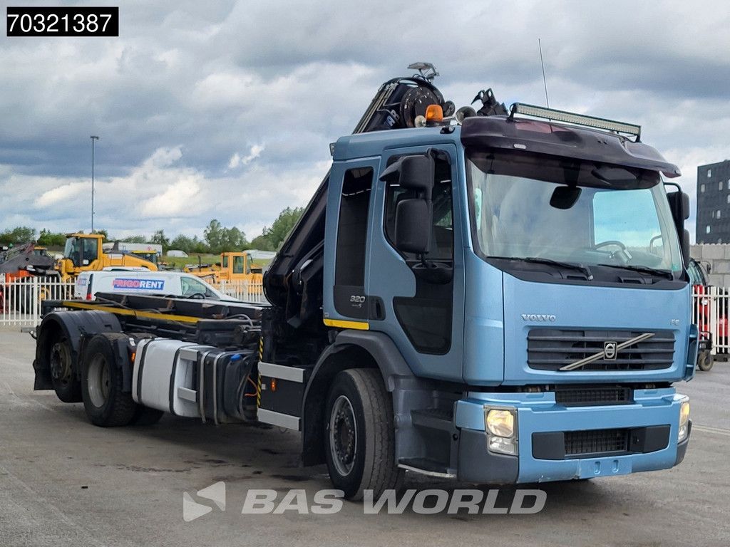 Volvo FE 320 4X2 HIAB 144 E-3 HIDUO Crane 20tons cable system Full air suspension Lift Axle