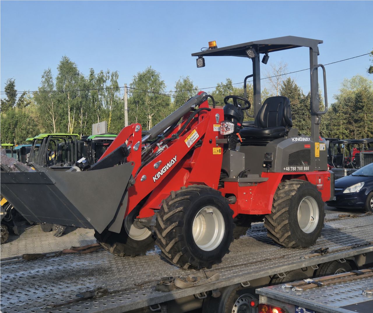 KINGWAY H190 Wiellader (knikgestuurd) – NIEUW | Kubota motor