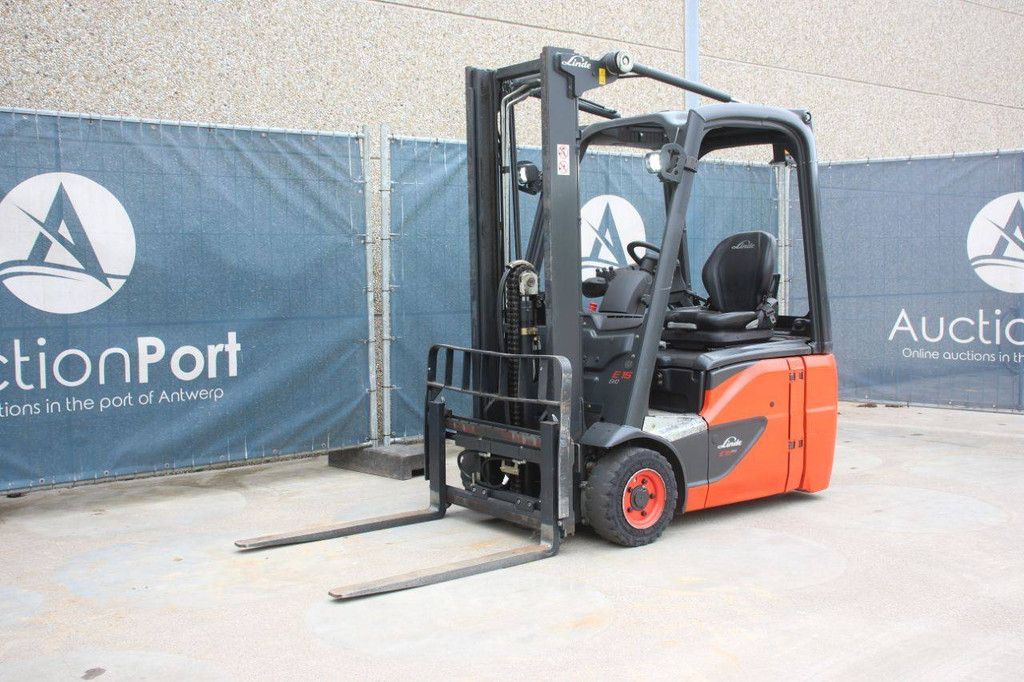 Linde E16C-02 Electric Forklift 1600kg 4m 2017