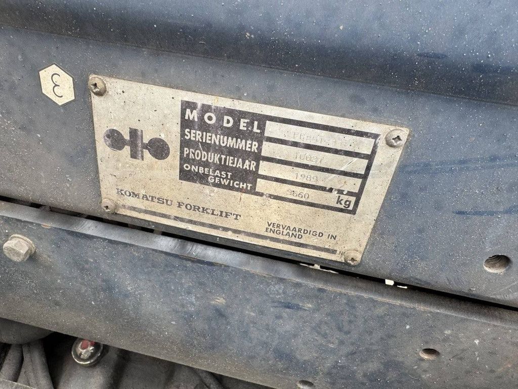 Heftruck Komatsu FG25T-11E LPG 2500kg 1989