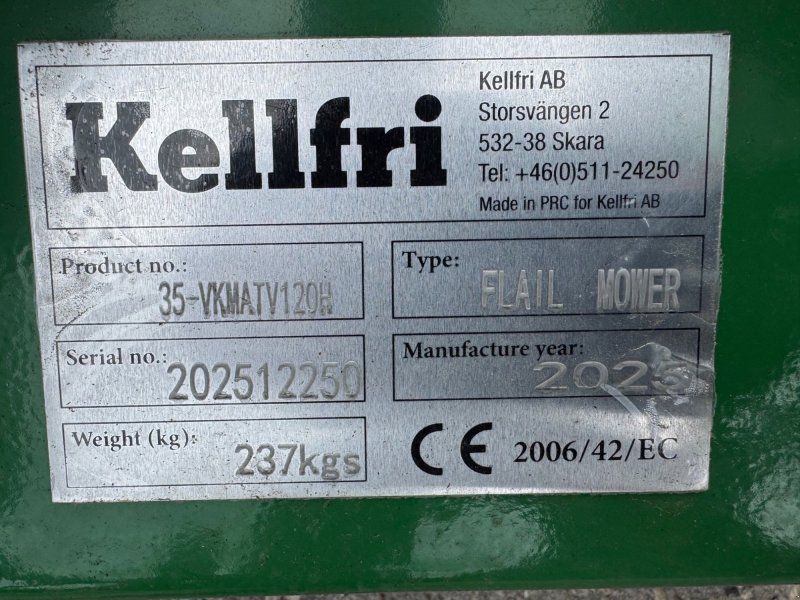 Kellfri Quad- mit Klappe / 1,20 m / 15 PS