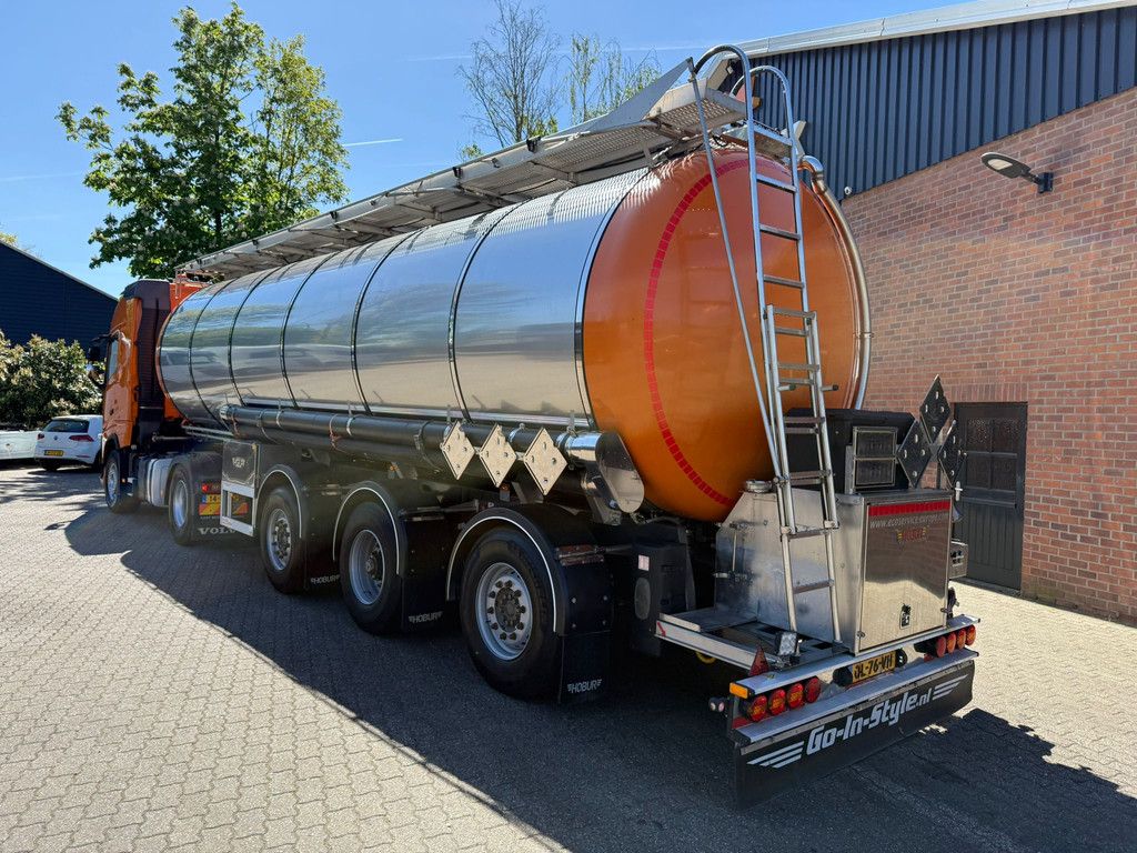 Hobur O-3-43 T SPECIAL HOBUR 36m3 ADR Borger pomp 2x stuuras RVS geisoleerd