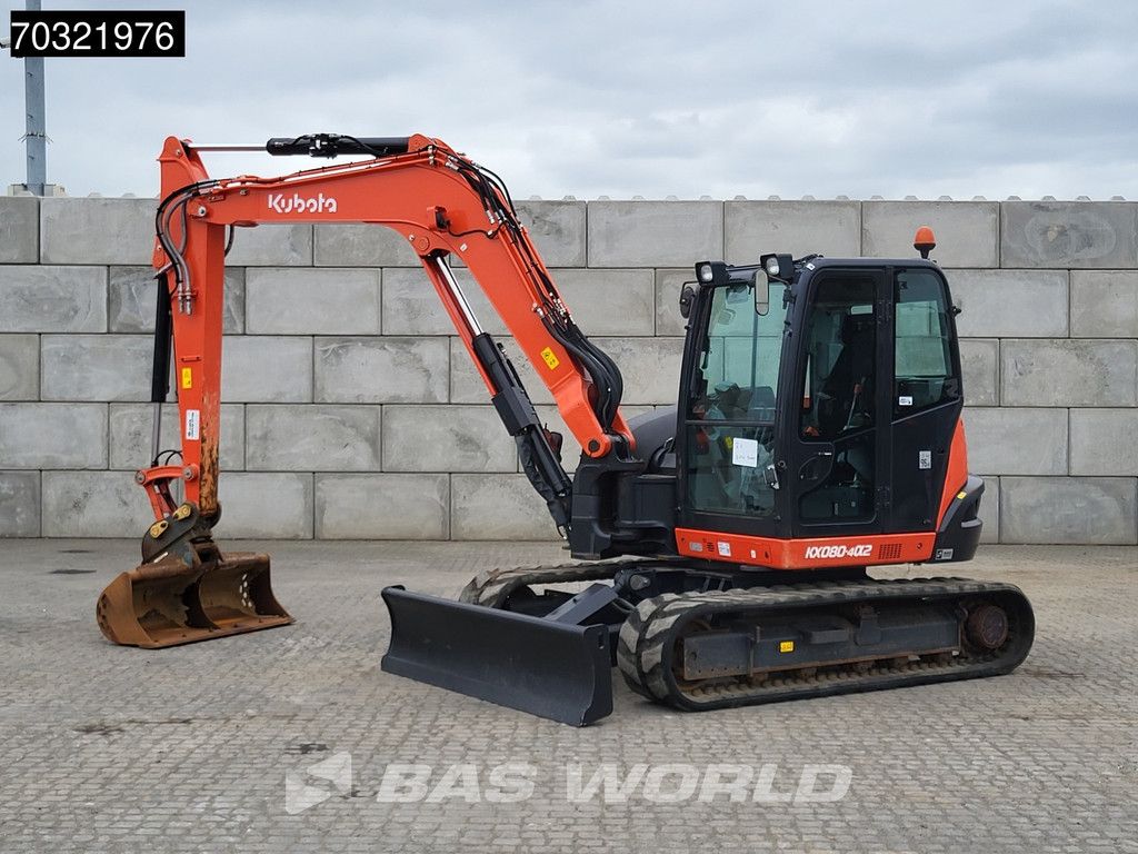 Kubota KX080 -4a2 A/C - 3 Buckets