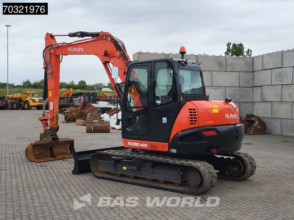 Kubota KX080 -4a2 A/C - 3 Buckets