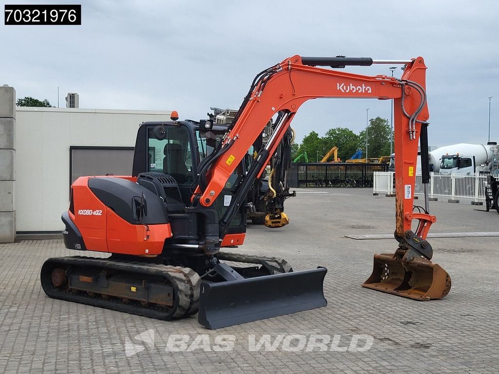 Kubota KX080 -4a2 A/C - 3 Buckets