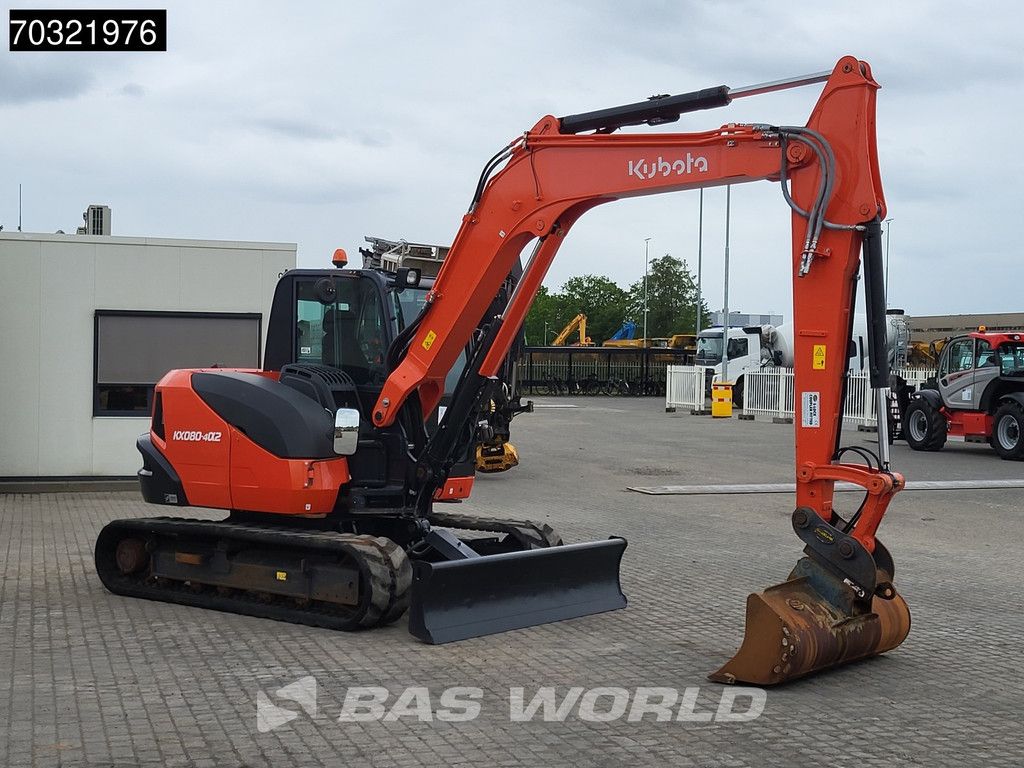 Kubota KX080 -4a2 A/C - 3 Buckets