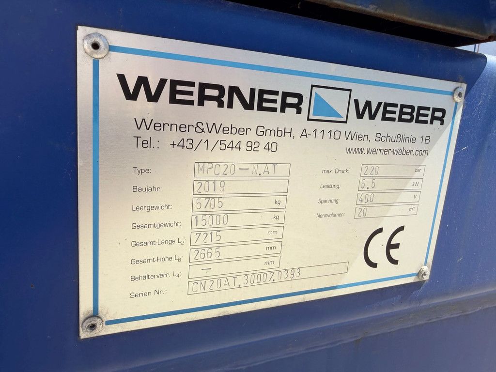 Werner & Weber MPC20 perscontainer gebruikt