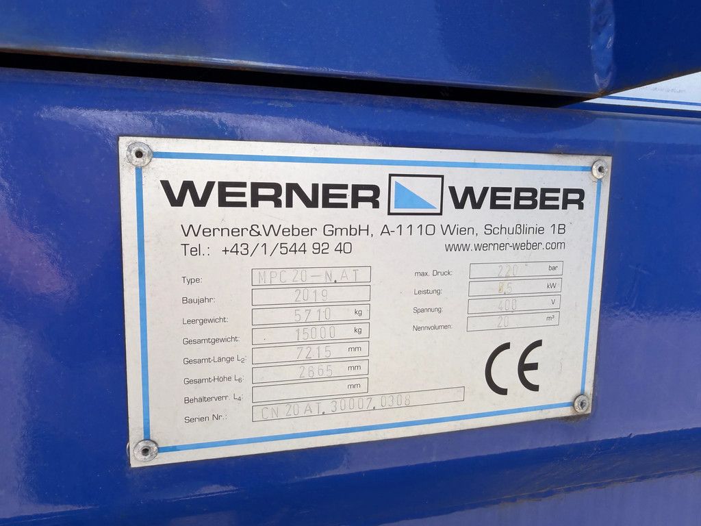 Werner & Weber MPC20 perscontainer gebruikt