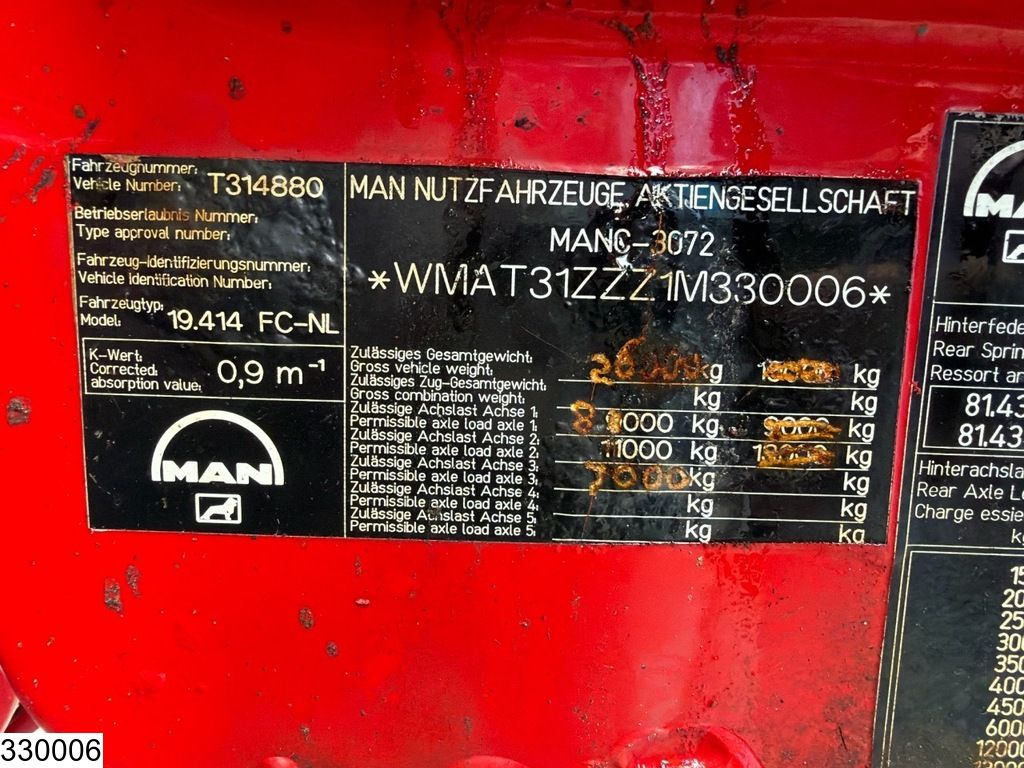 MAN FE 410 6x2, EURO 3