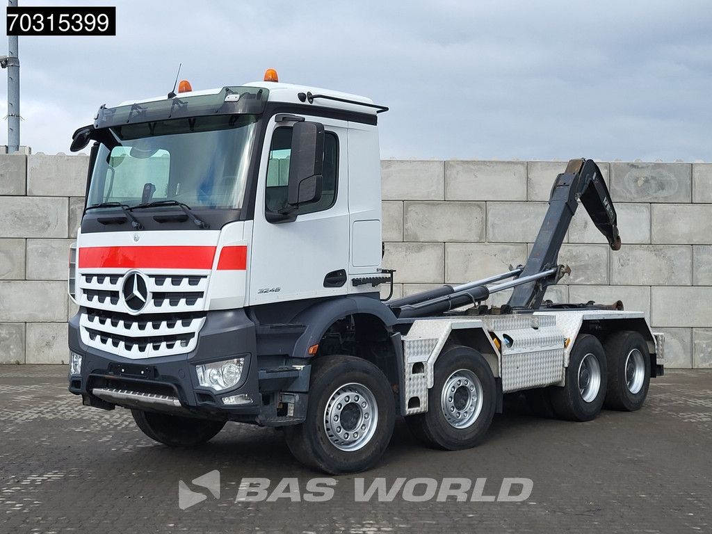 Mercedes Arocs 3248 8X4 HIAB XR26Z59S containersystem Big-Axle Steelsuspension Euro 6
