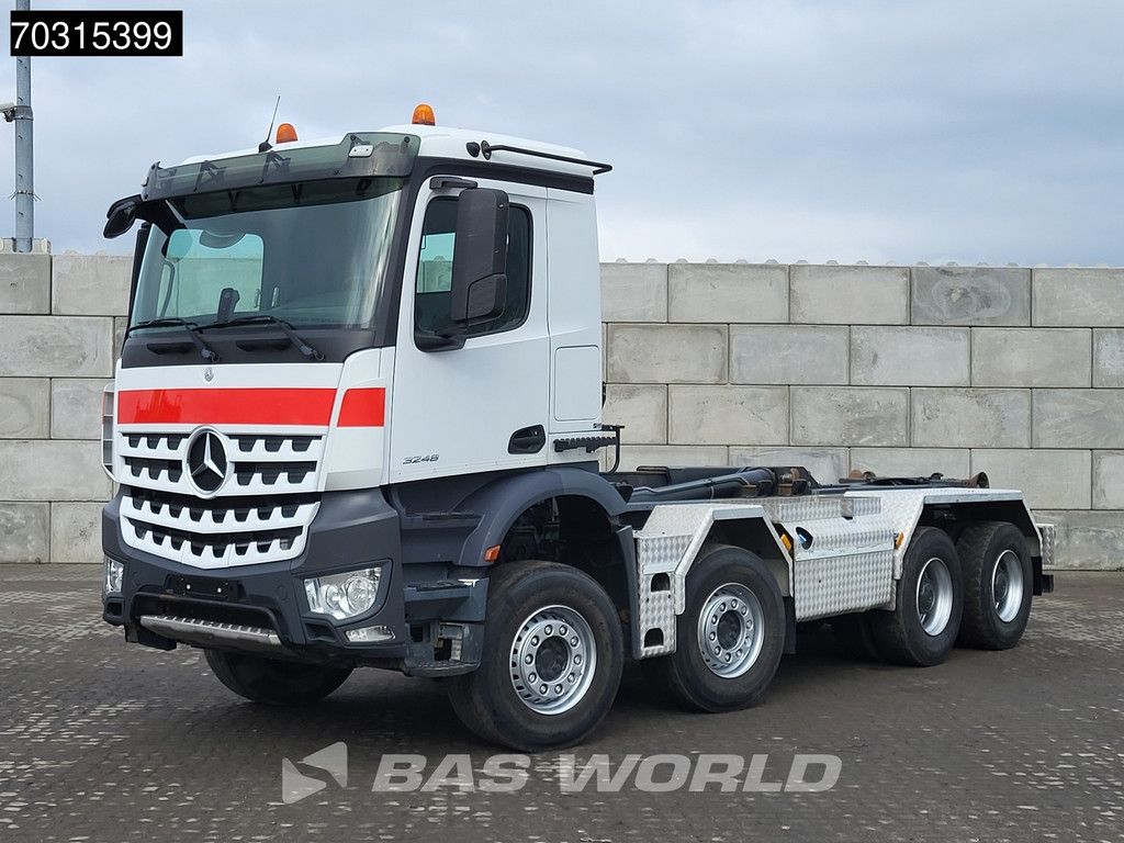Mercedes Arocs 3248 8X4 HIAB XR26Z59S containersystem Big-Axle Steelsuspension Euro 6