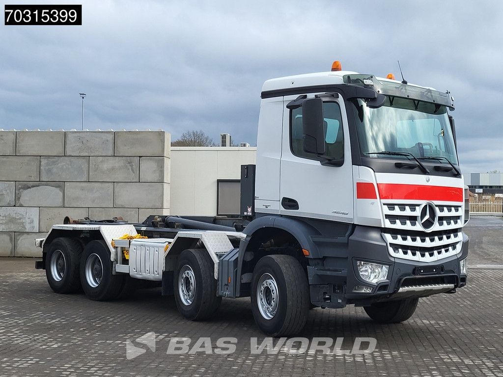 Mercedes Arocs 3248 8X4 HIAB XR26Z59S containersystem Big-Axle Steelsuspension Euro 6