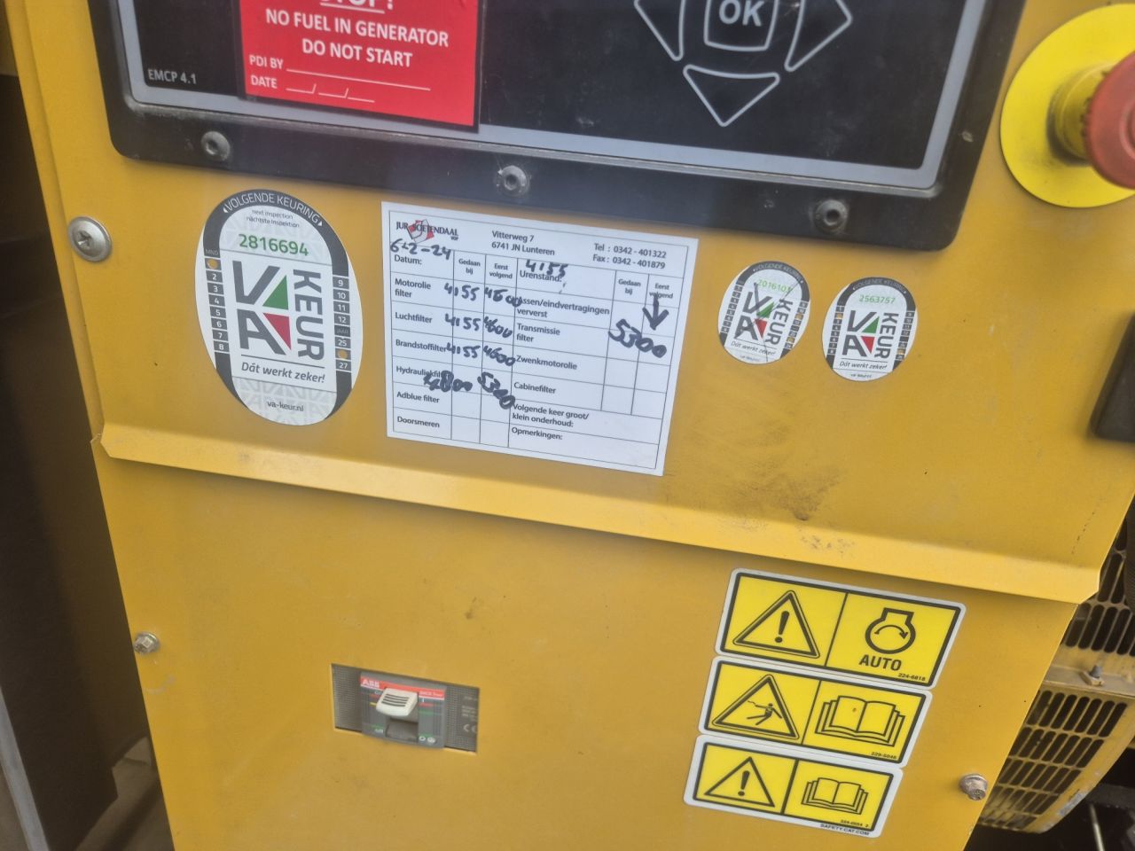 Gebruikte CATERPILLAR DE150EO generator met 150 KVA