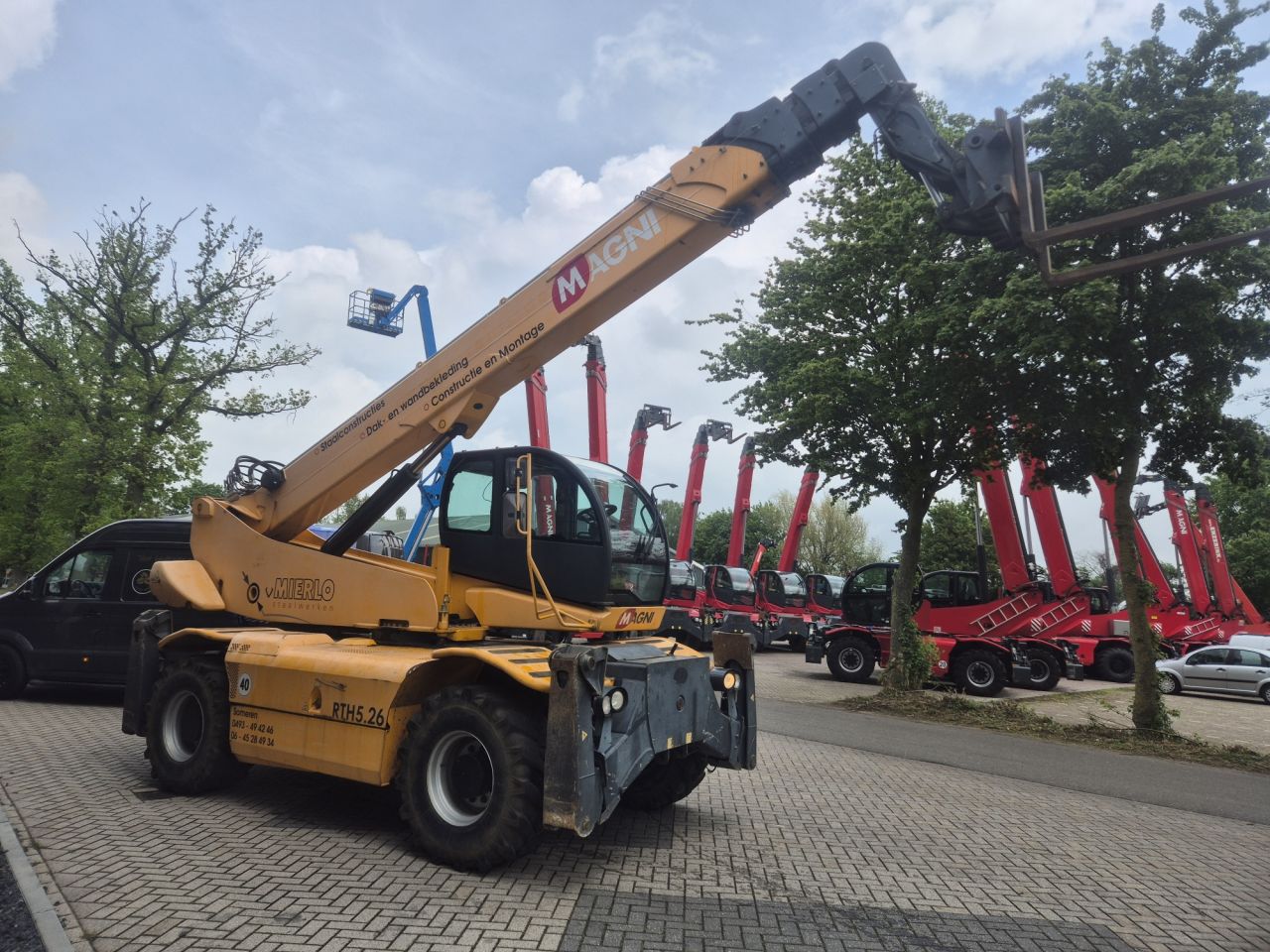 Gebruikte MAGNI RTH 5.26 roterende verreiker met hefhoogte 26 m