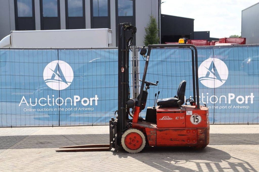 Linde E14 Electric Forklift 1400kg 3.5m 1994