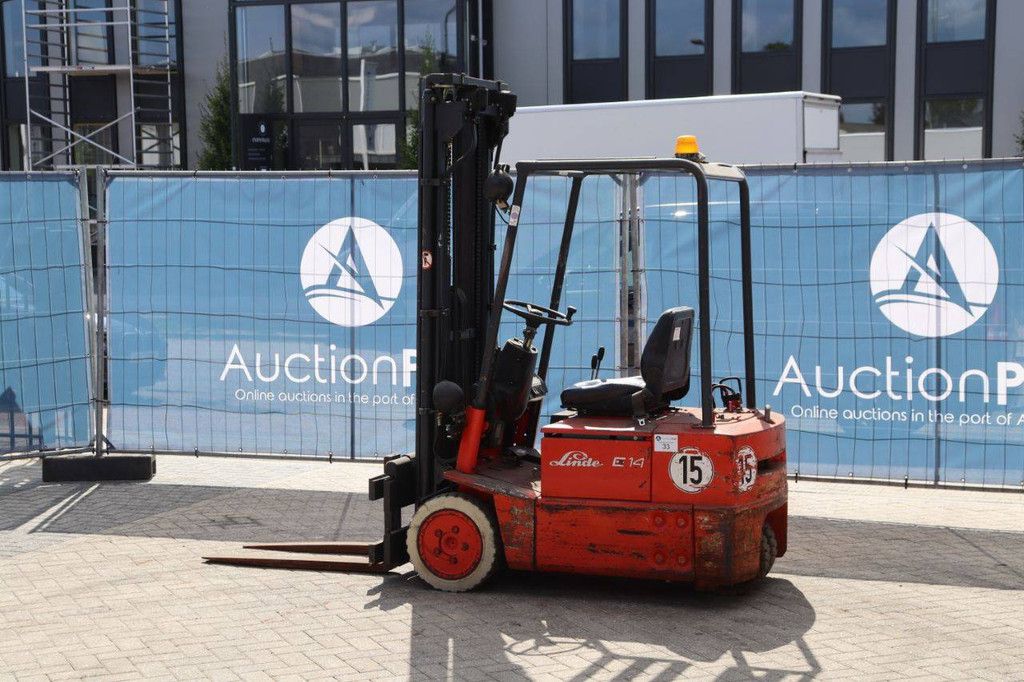 Linde E14 Electric Forklift 1400kg 3.5m 1994