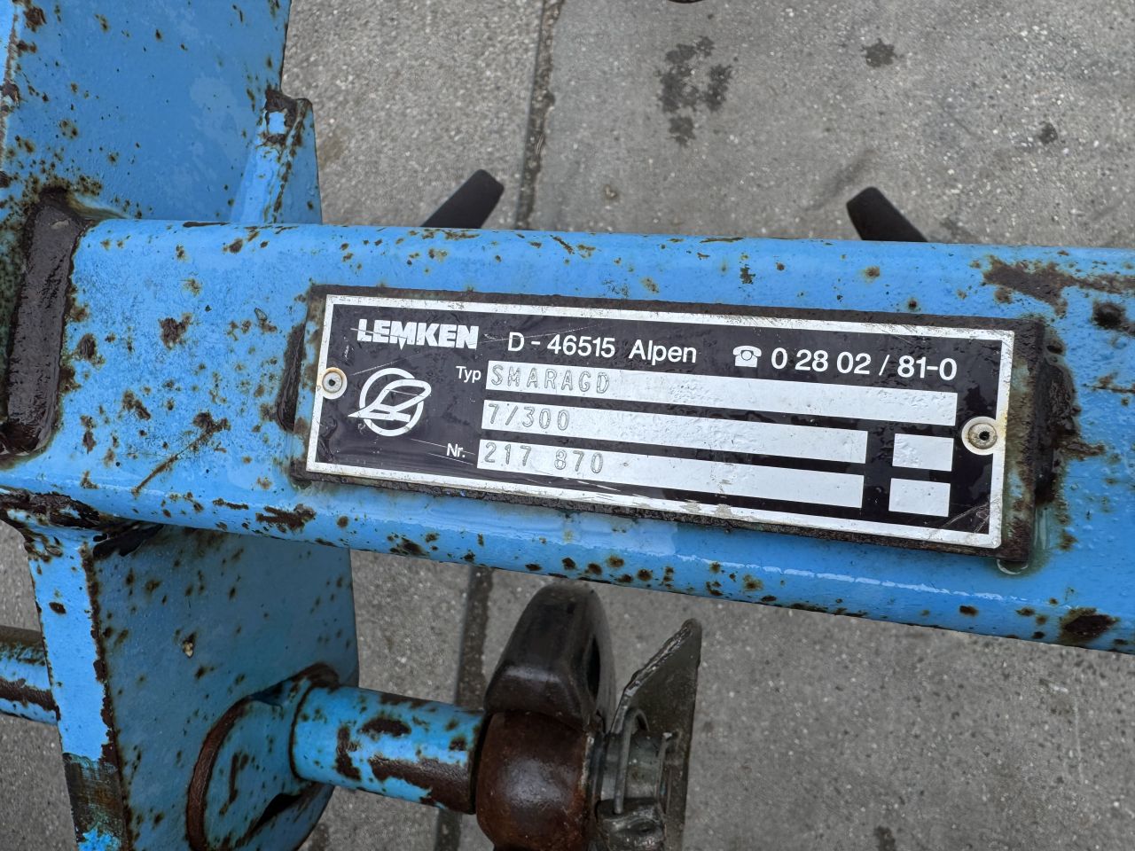 Lemken Smaragd 7/300 vleugelschaar cultivator buizenrol 3 meter