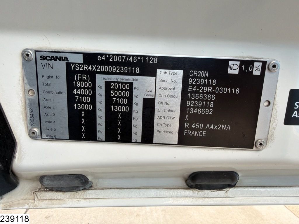 Scania R 450 EURO 6, Retarder, Standairco