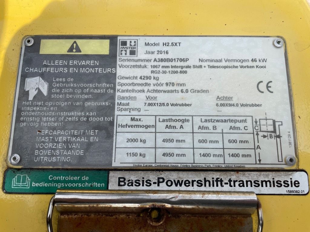 Hyster H 2.5 XT