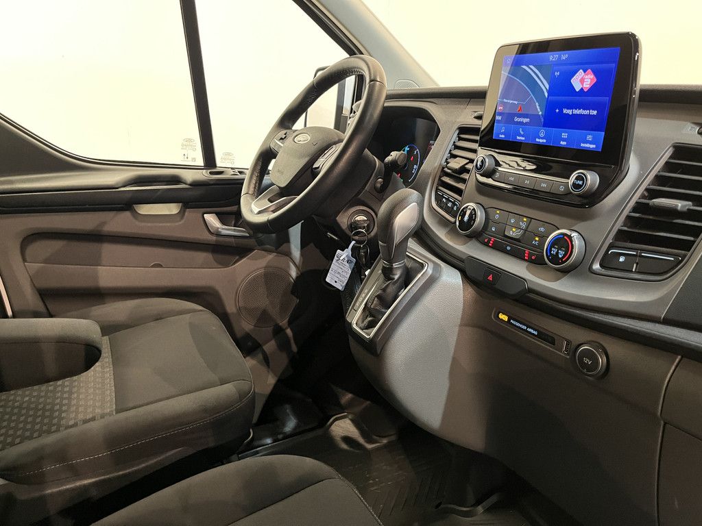 Ford Transit Custom 340 L1H1 PHEV Benzine Hybride Trend Automaat / Euro 6 / Schuifdeur L + R / Airco / CarPlay / Cruise Control / Camera / Navigatie / Klep / 3-Zits / 18.300 KM !!