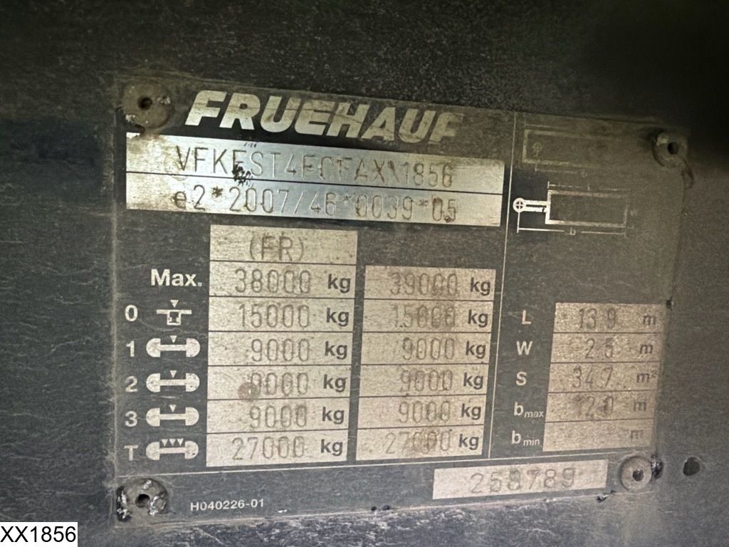 Fruehauf Tautliner Dhollandia