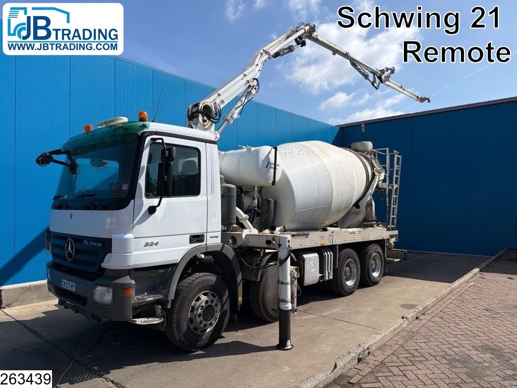 Mercedes Actros 3241 8x4, EPS, Schwing 21, Remote, Steel