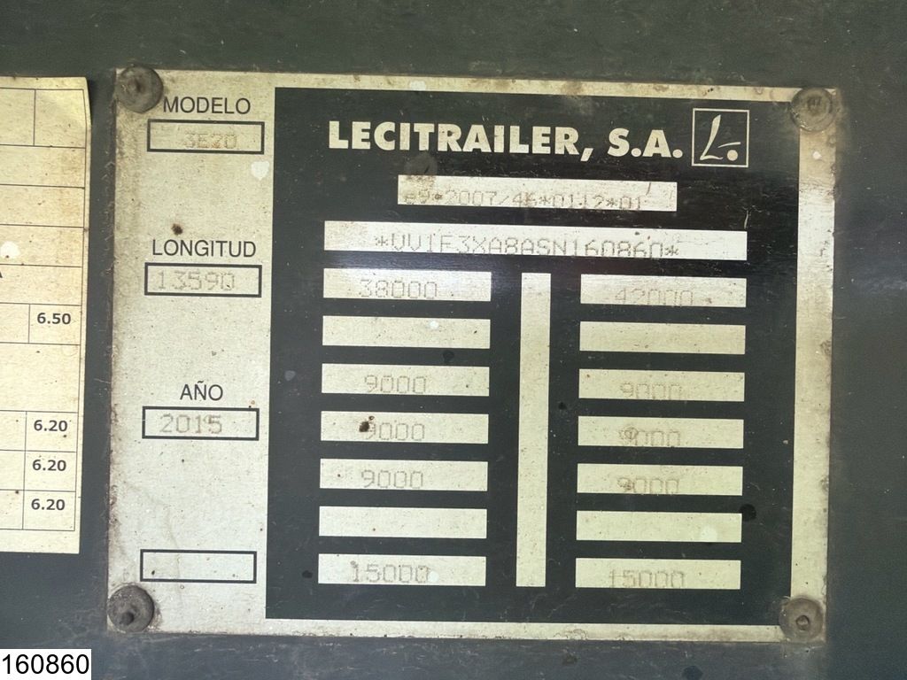 Lecitrailer Koel vries Carrier Vector 1550, Dhollandia