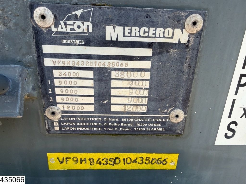 Merceron Fuel 38.000 Liter, 9 Comp. ADR