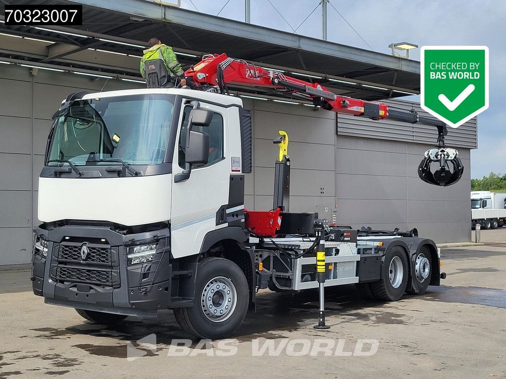 Renault C C 480 6X2 NEW! Penz Crane 15Z.9.50R HIAB 20S56 containersystem Euro 6