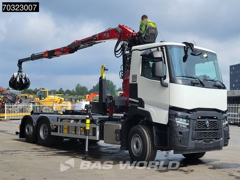 Renault C C 480 6X2 NEW! Penz Crane 15Z.9.50R HIAB 20S56 containersystem Euro 6