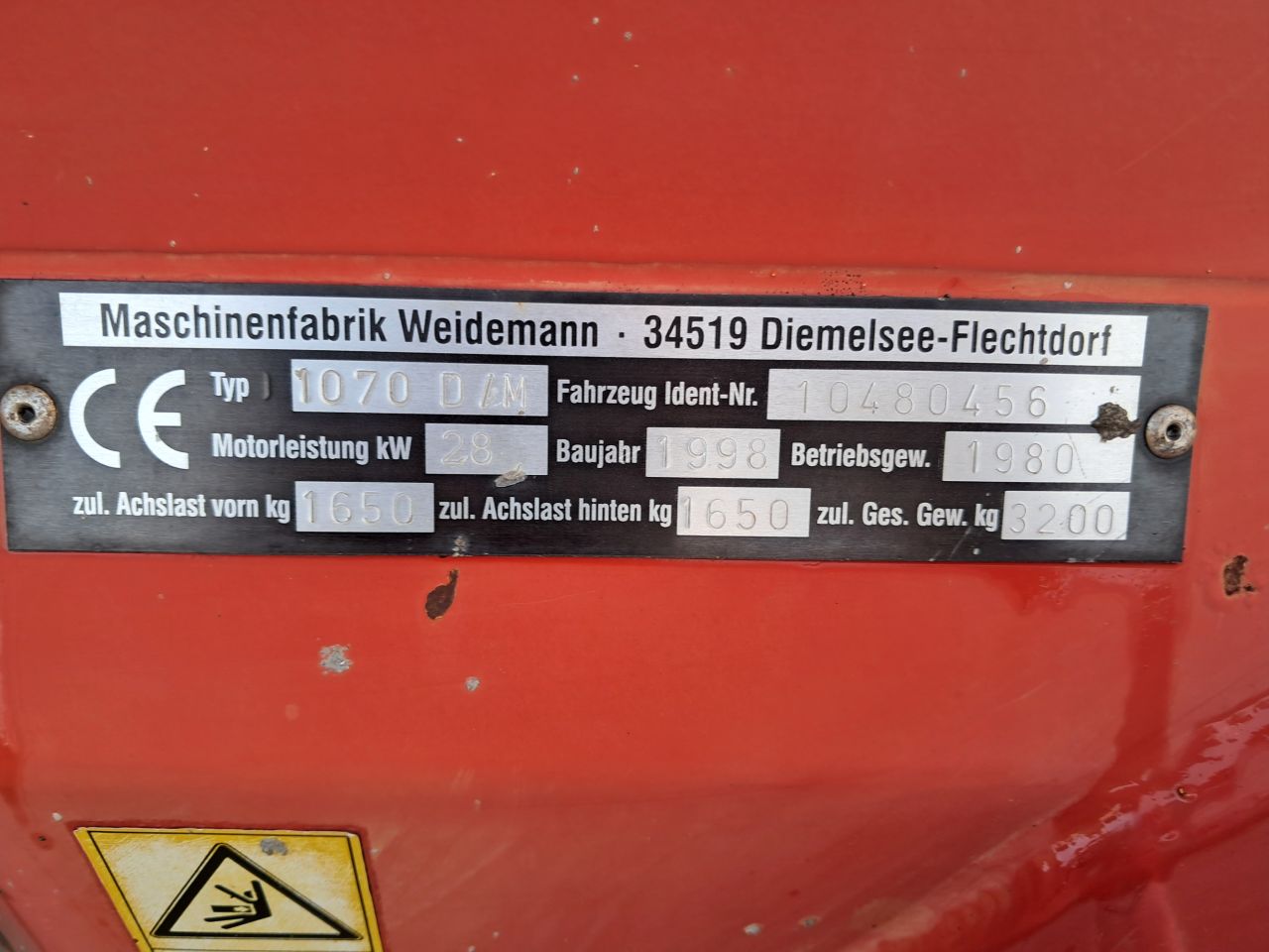 Weidemann 1070 D/M / Kniklader / MARGE / Loader / Shovel