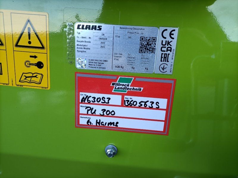Claas PU 300 Profi Contour