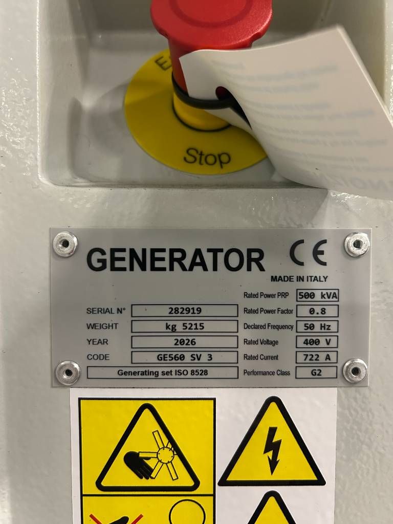 Scania DC13 072A - 550 kVA Stage V Genset - DPX-19929