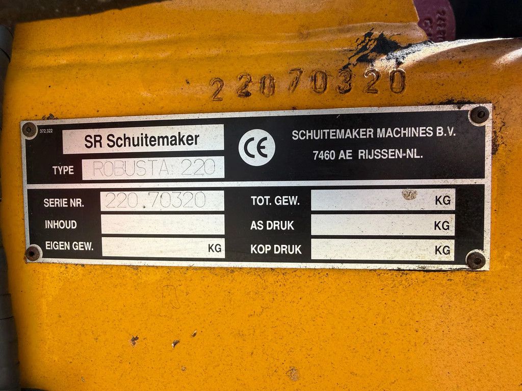 Schuitemaker Robusta 220 Giertank Transport tank Waterwagen Borger