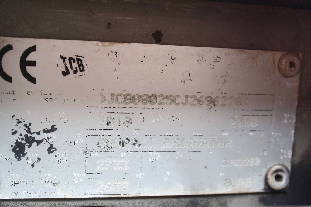 Raupenbagger JCB 8025 Diesel 20kW 2018